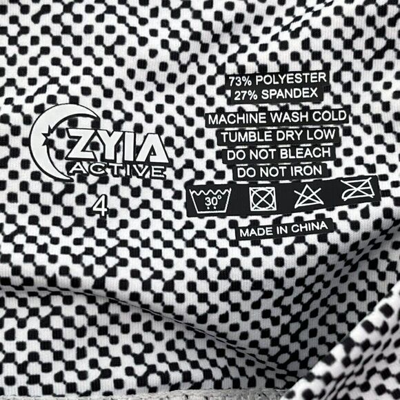 Zyia Active Athletic Yoga Performance Leggings 7/8 Length High Rise Size 4 - Picture 4 of 9